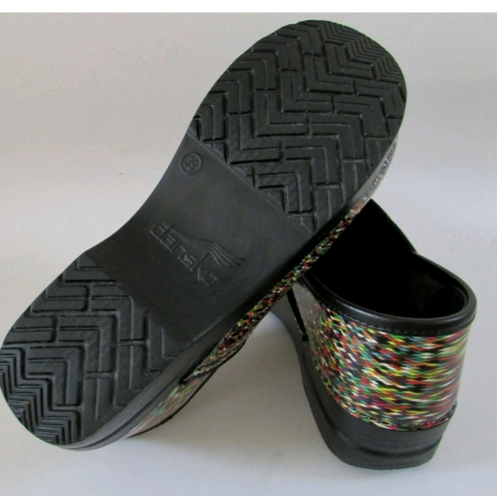 Dansko Womens Professional Pixel Patent Clog Sz 37 7 - Picture 4 of 11